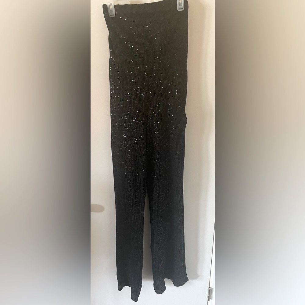 Wild Fable strapless black sequin all in one pants